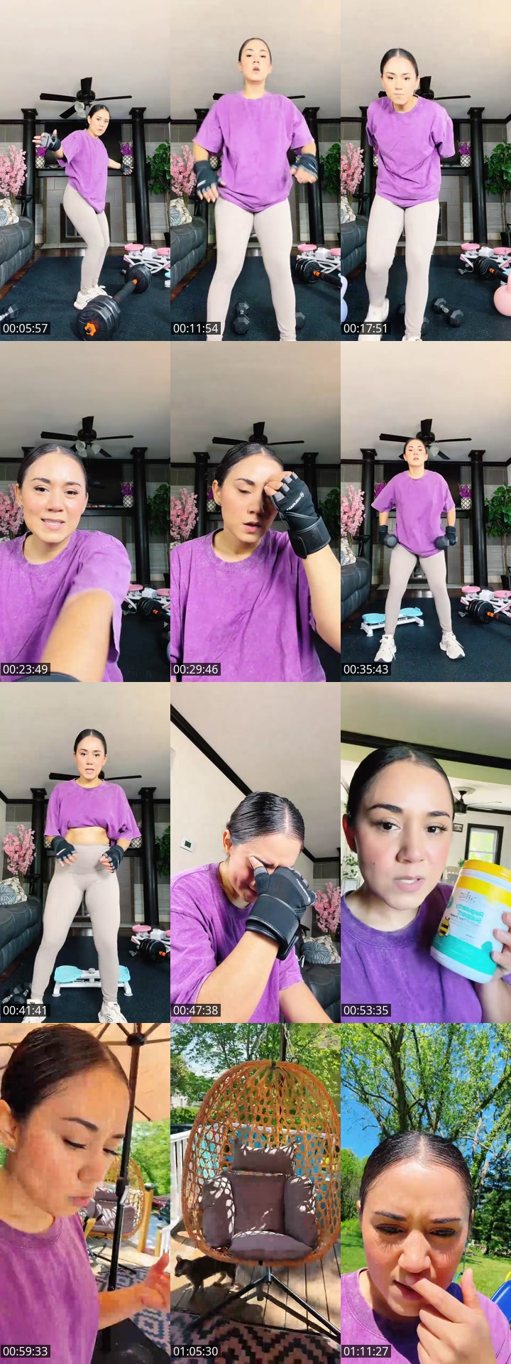 TikTok live: Workout WM from home🏡🔥 by @idaniiasoto