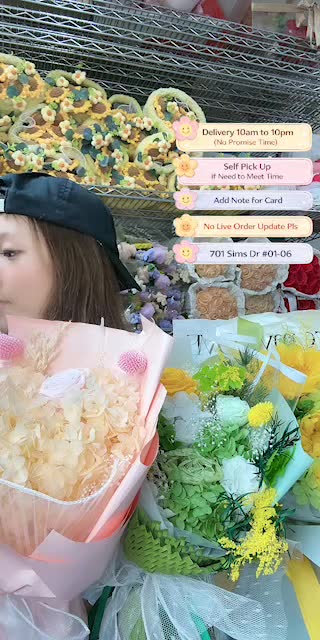 TikTok live: Fresh Flower Sales Mothers Day by @flowershopsg