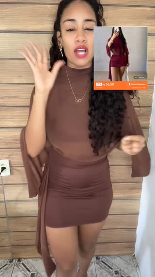 TikTok live: Vestido drapeado colado by @tatiane__santos4