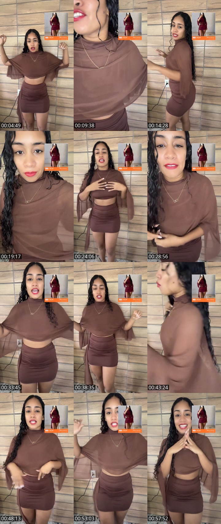 TikTok live: Vestido drapeado colado by @tatiane__santos4
