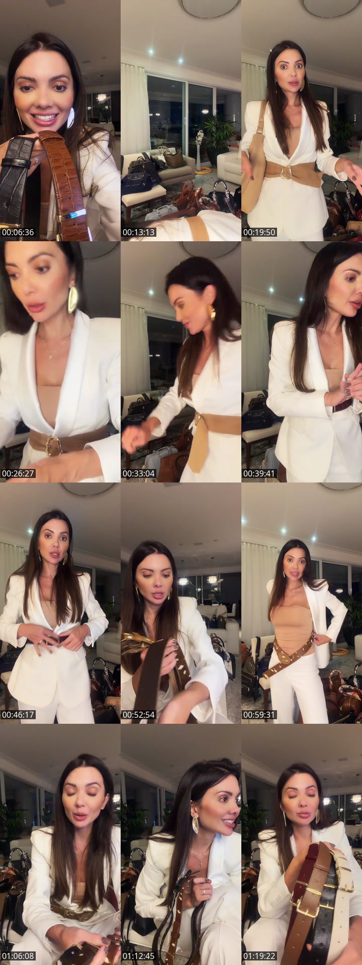 TikTok live: Mega promoção de bolsa e cinto by @caravierimilano