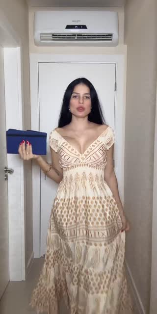 TikTok live: Vestido curto floral mulheres by @natalliaamont