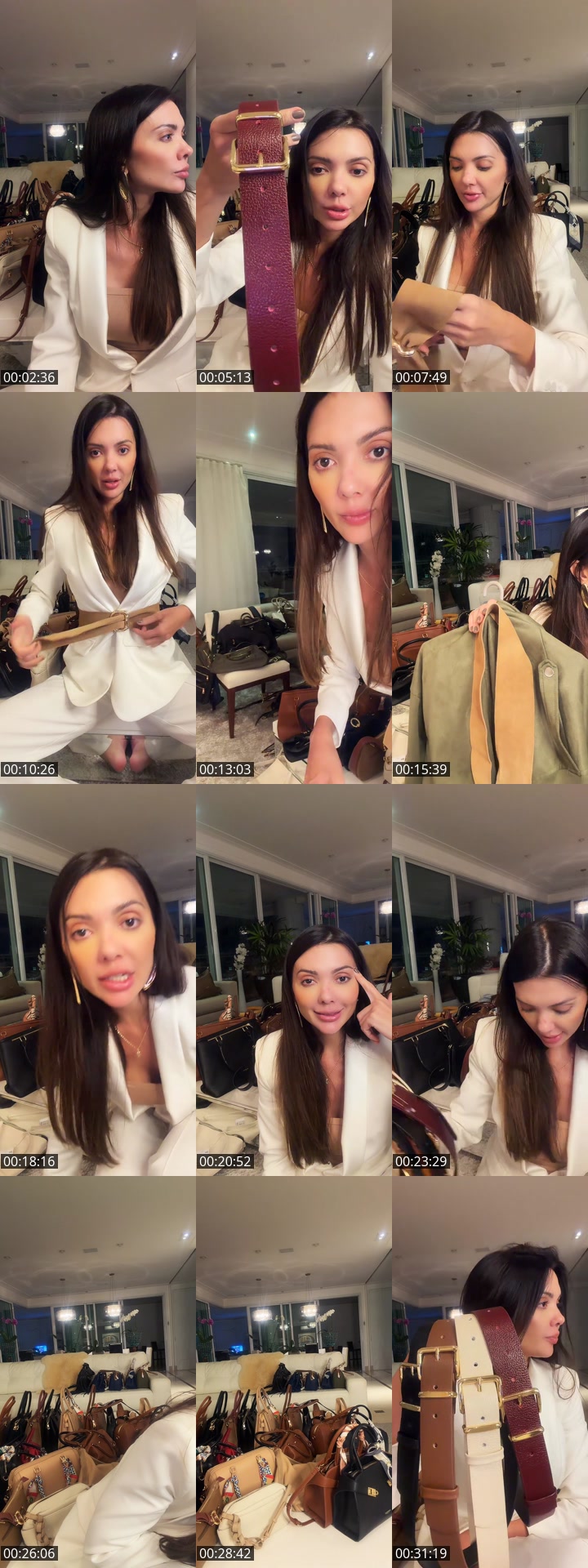 TikTok live: Mega promoção de bolsa e cinto by @caravierimilano