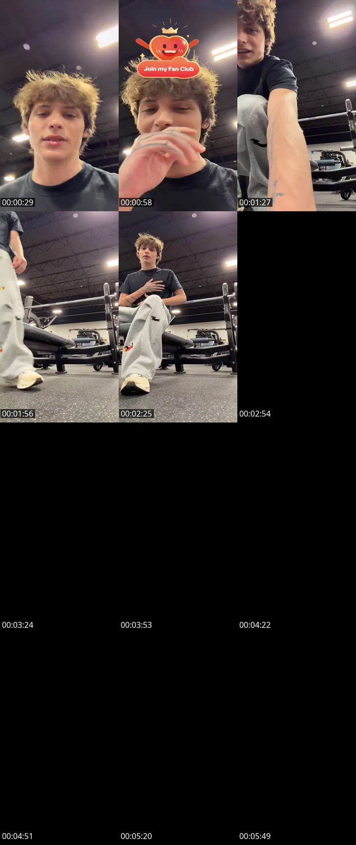 TikTok live: Gym Stream by @theyhategavinn