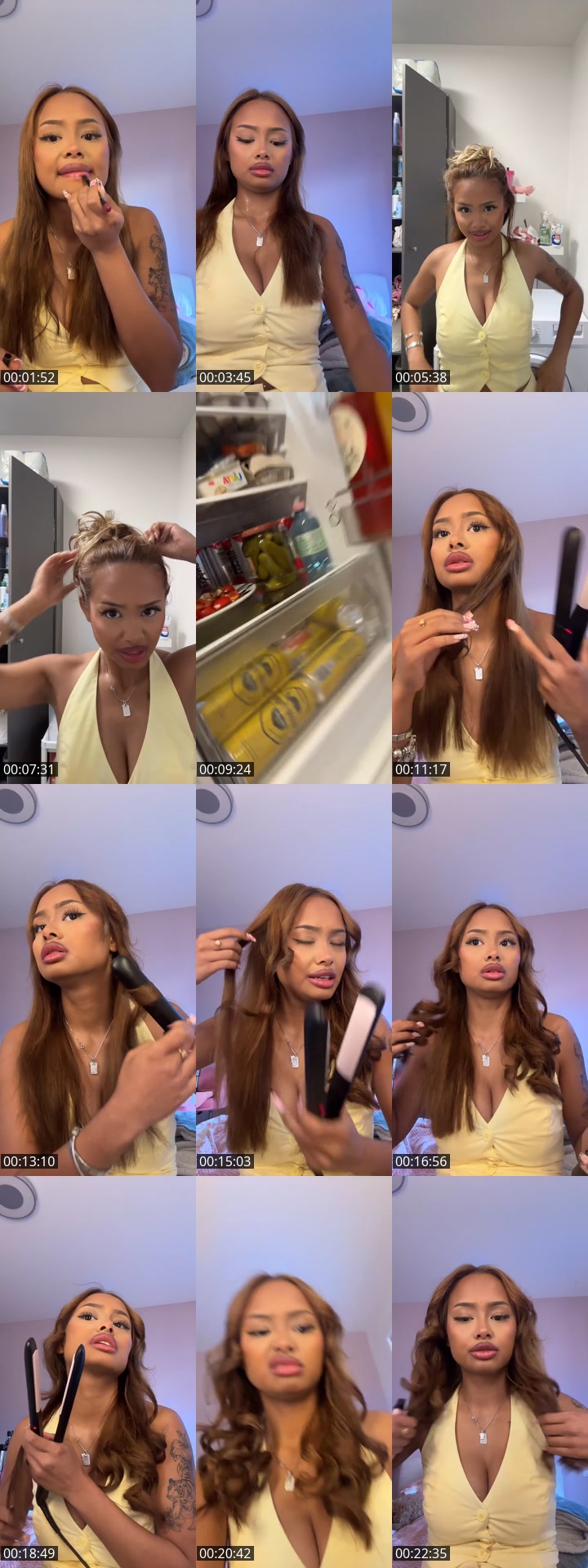 TikTok live: grwm for my bday by @rosalin.dalen