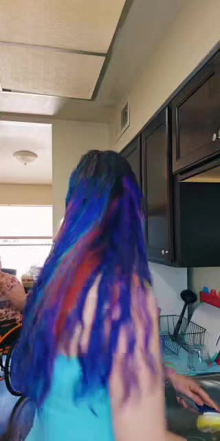 TikTok live: dyed my hair 🥰 by @blue.eyes.blue.skys