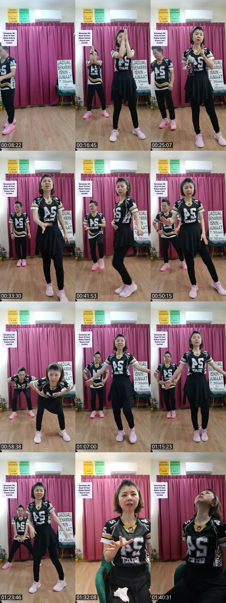 TikTok live: Senaman tak berlari melompat 💃 by @watermummy_5k