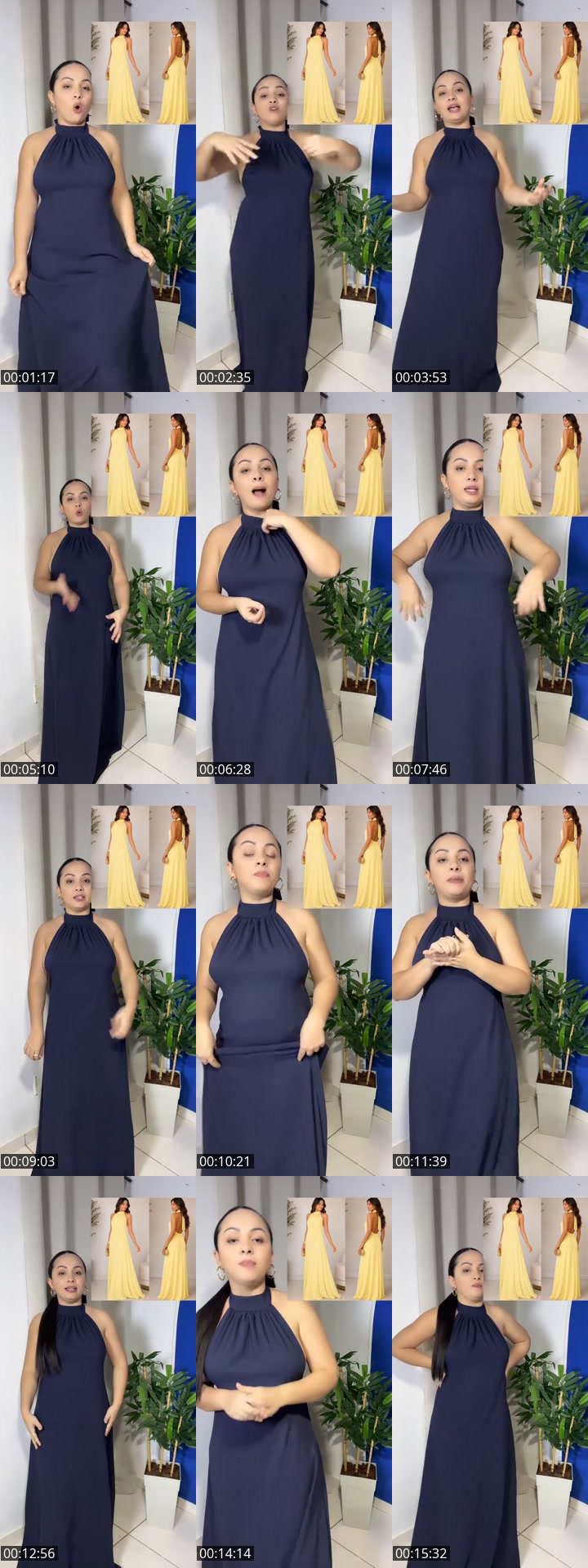 TikTok live: Vestido longo by @lunavalen73