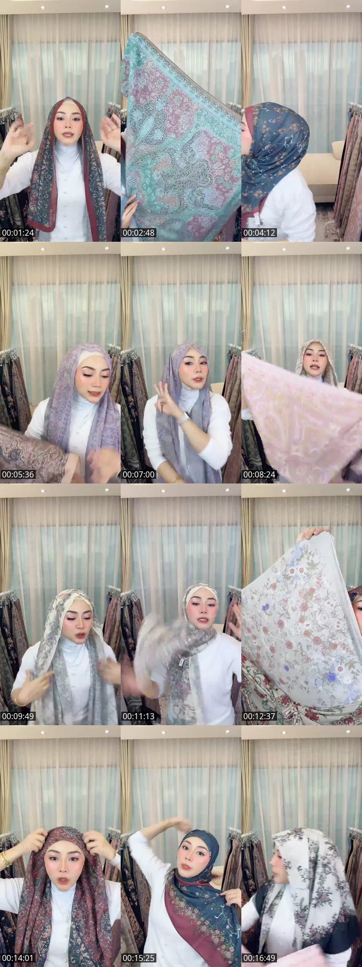 TikTok live: REVIEW SHAWL N BAWAL CANTIK ~ 😍 by @theainqurratu