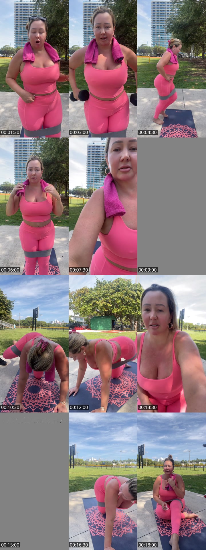 TikTok live: Morning workout w/trainer🏋️‍♀️ by @matessanicole