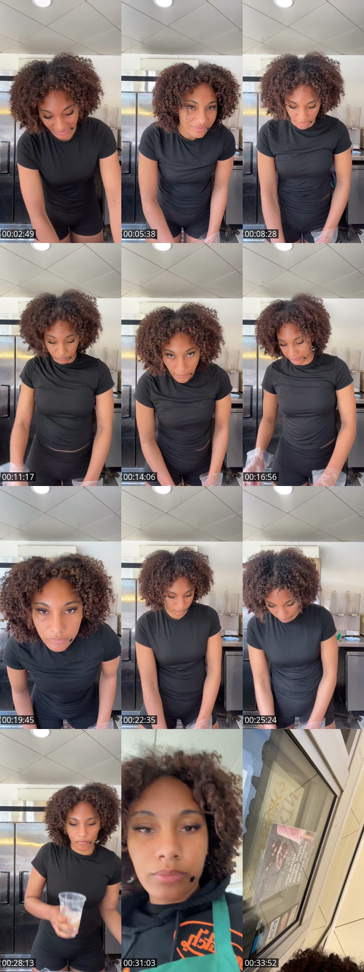 TikTok live: last day at workk by @alline_pimpin
