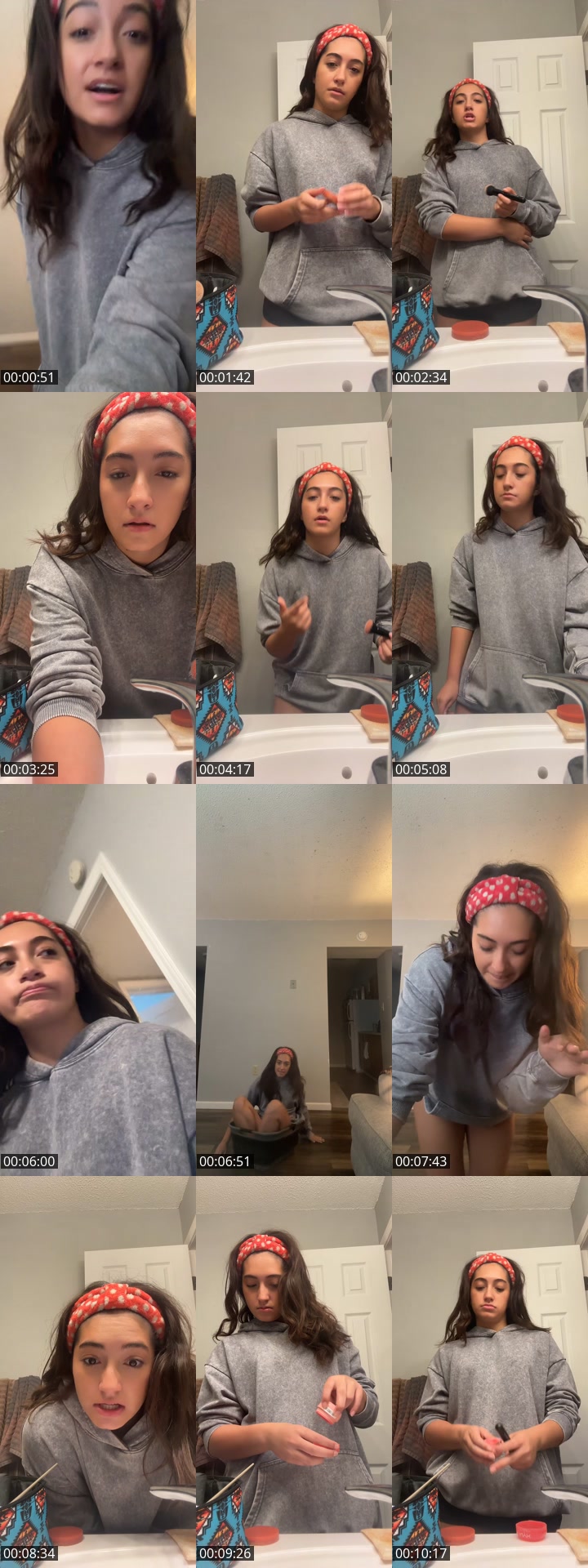 TikTok live: GRWM beach day!! by @isabella.flores28