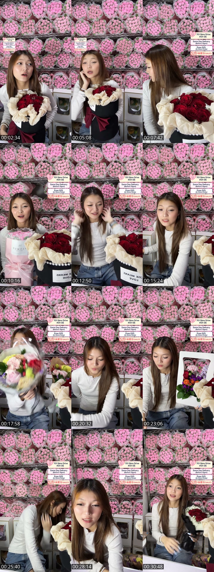 TikTok live: 😘520 Sales by @singaporeflorist