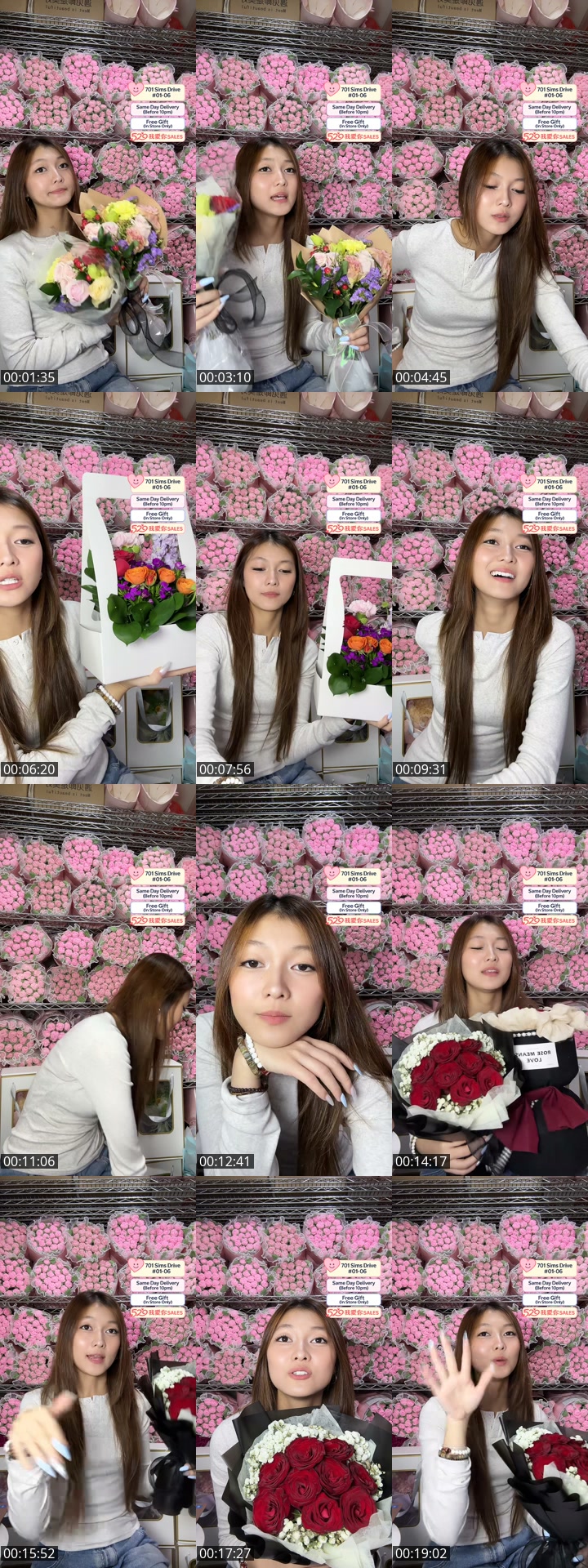 TikTok live: Fresh Flower Sales 520 by @flowershopsg