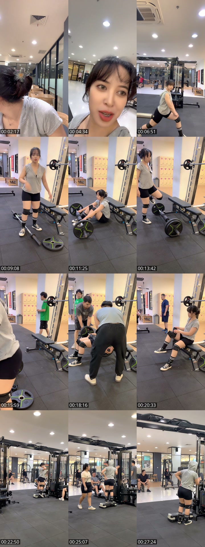 TikTok live: Gym morning by @sintaaalesha