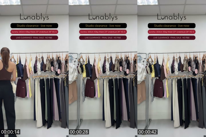 TikTok live: Activewear and clearance items by @lunablys