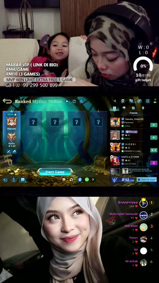 TikTok live: mabar yuk by @scherlyrsshka
