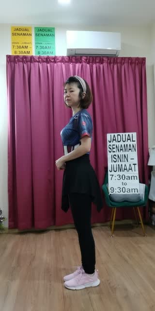 TikTok live: Senaman tak berlari melompat 💃 by @watermummy_5k