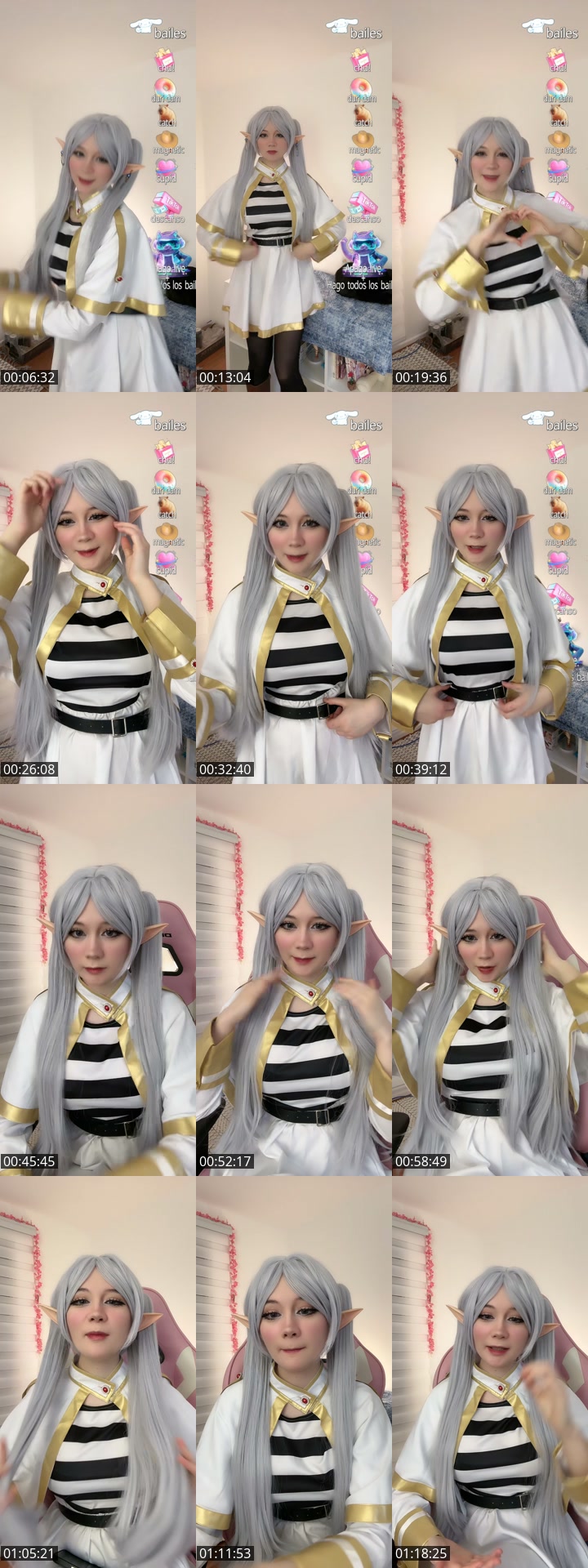 TikTok live: Frieren cosplay by @ahriyumii