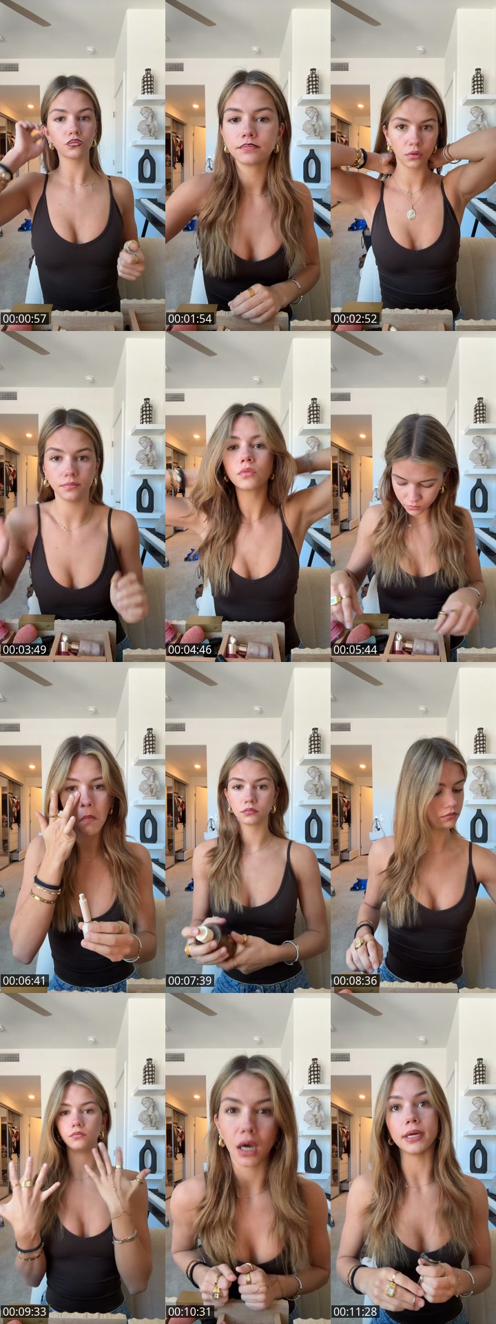 TikTok live: grwm by @emilie.chaffee