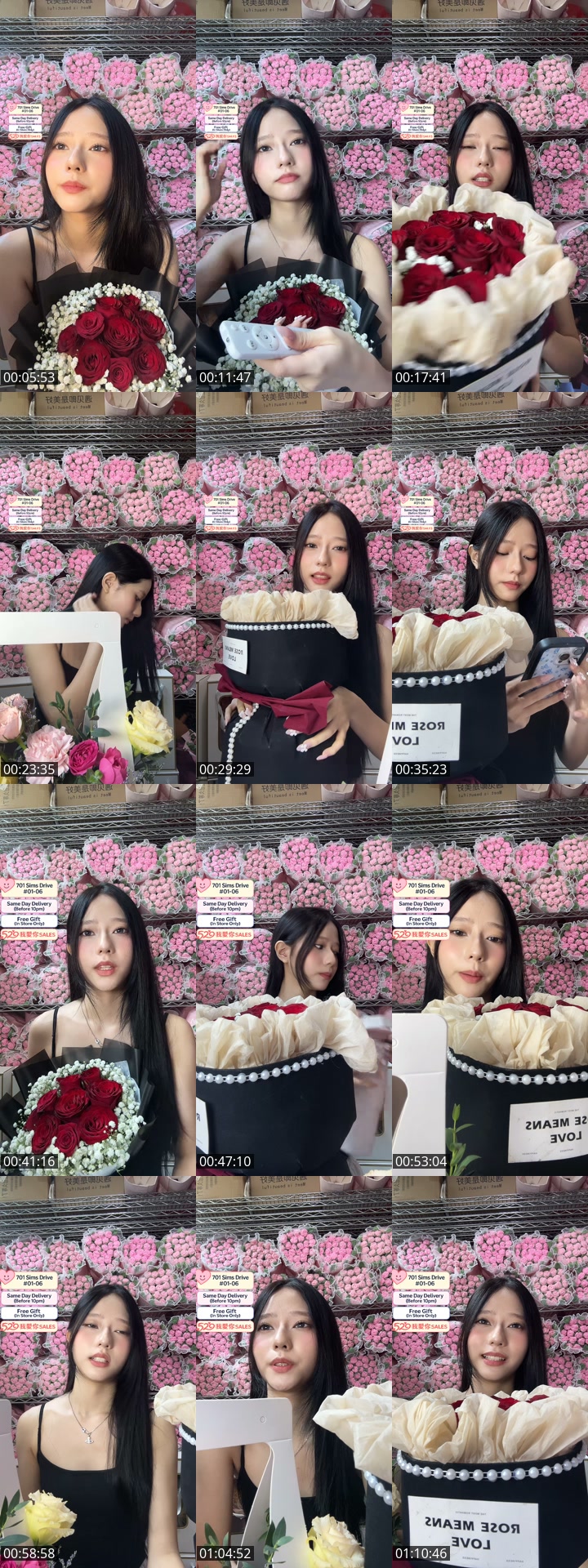TikTok live: Flowers Sales  520 by @flowersuppliersingapore