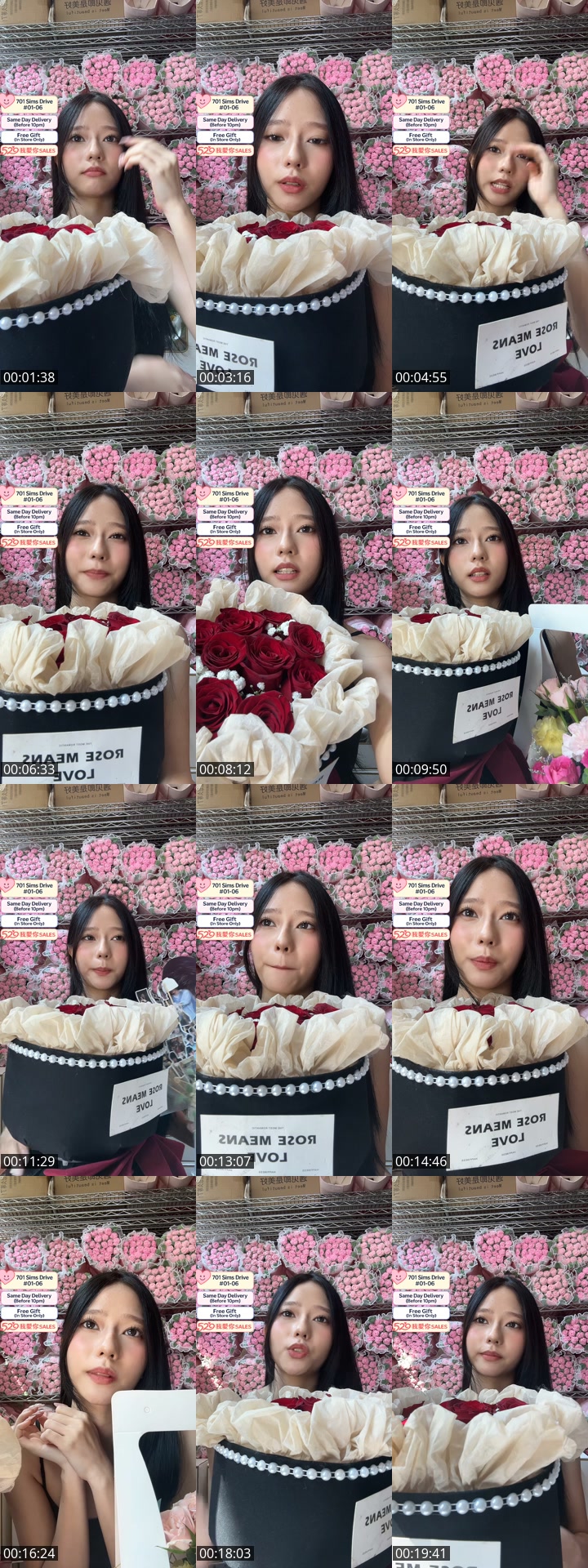 TikTok live: Flowers Sales  520 by @flowersuppliersingapore