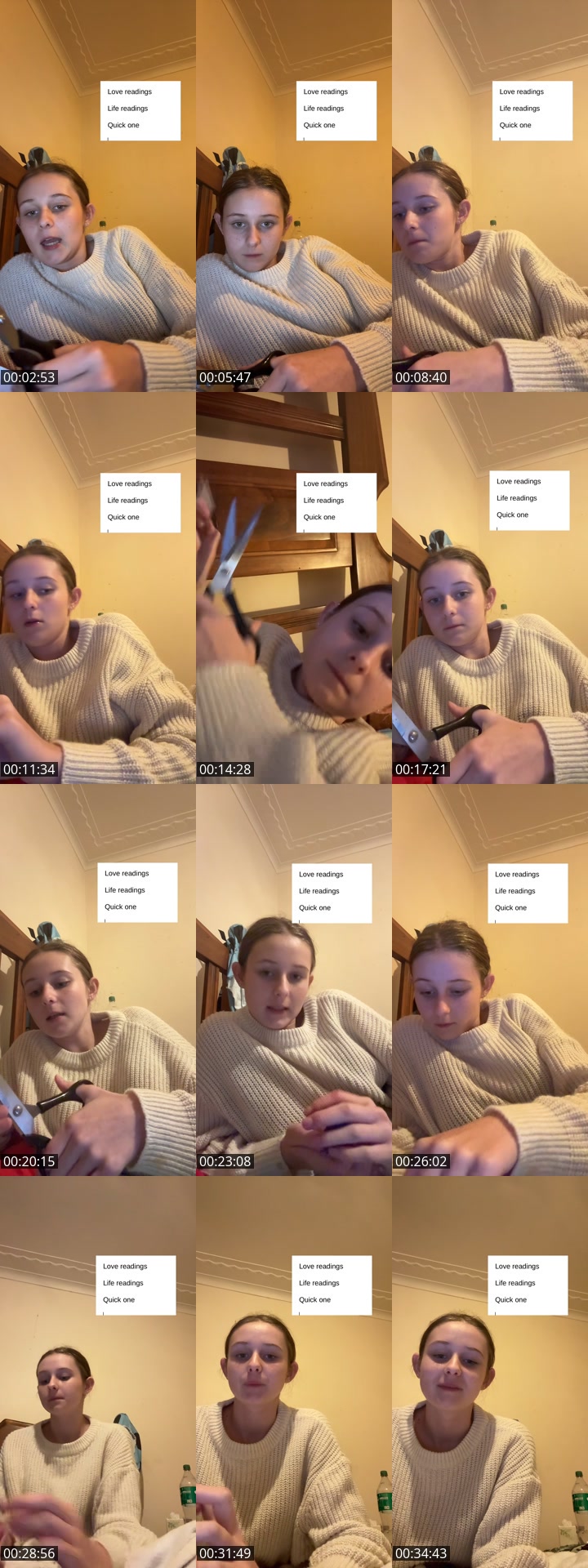 TikTok live: Readings by @sip.shine.tumblers