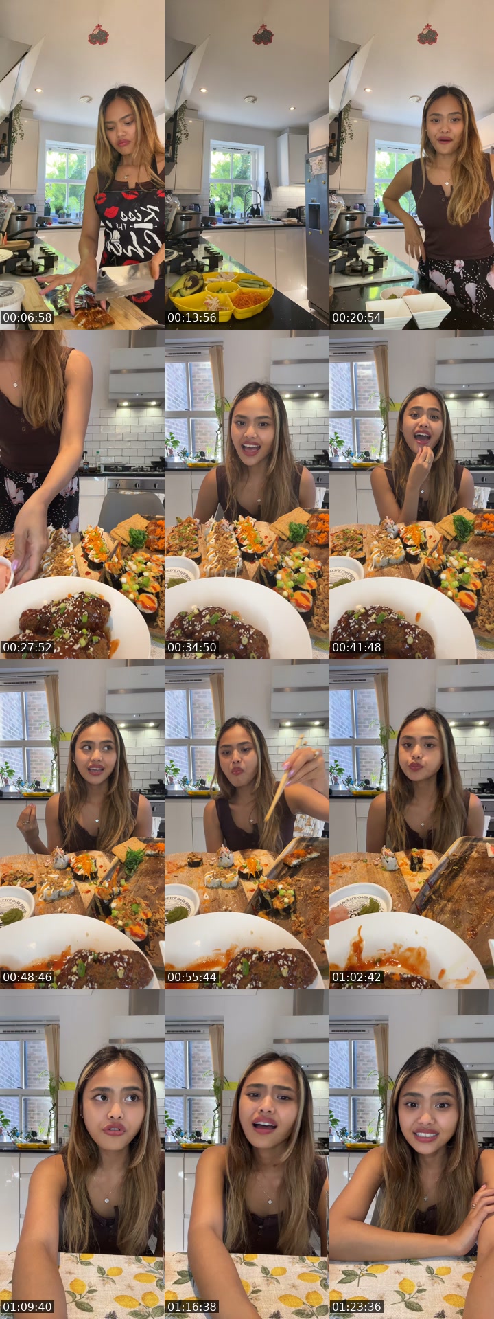 TikTok live: Sushi night 🍣 by @ukdiarybyanya