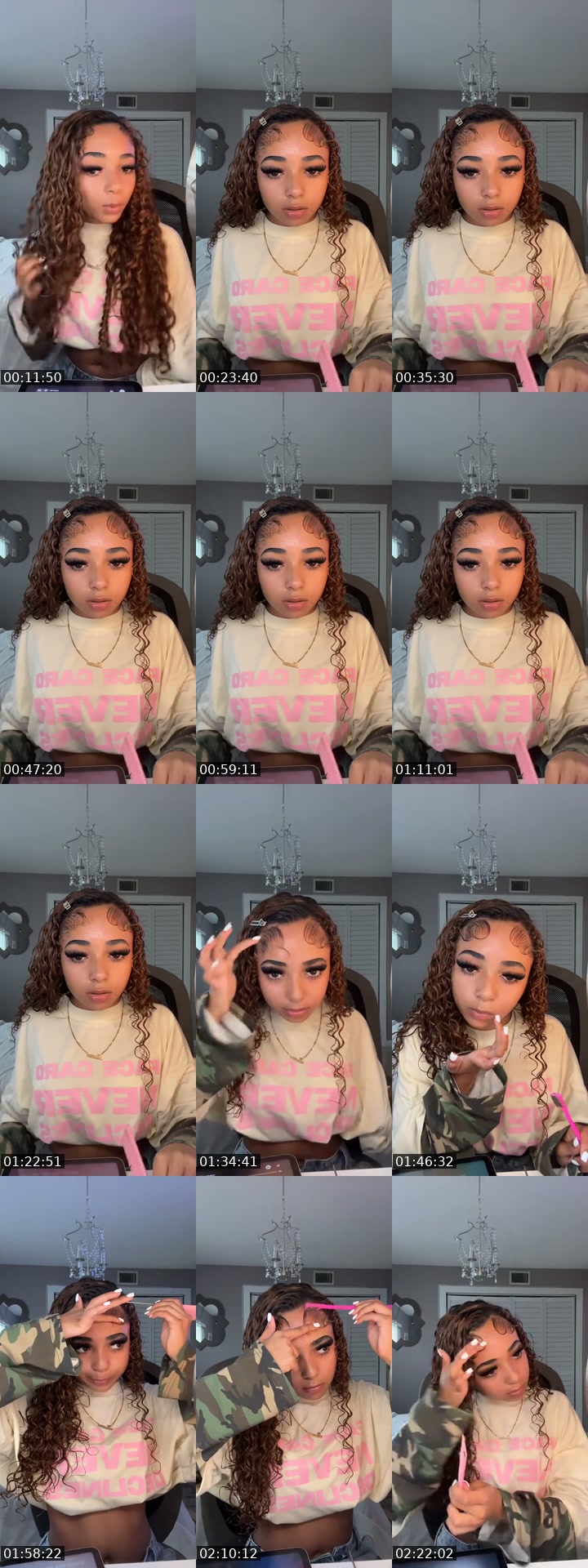 TikTok live: grwm by @teepriv4