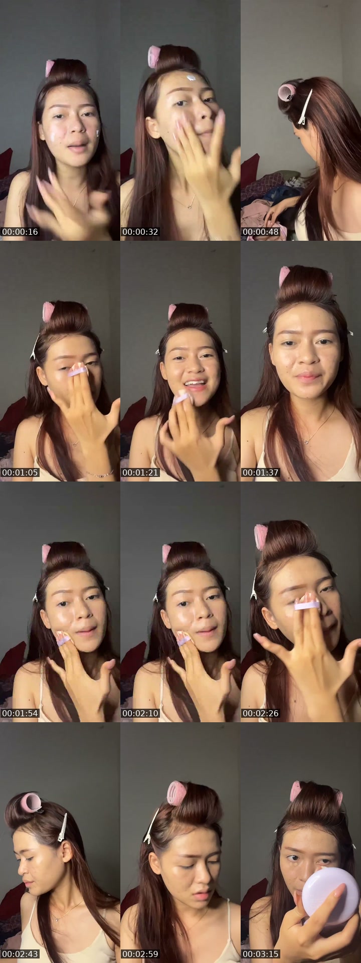 TikTok live: MAKEUP WITH ME by @bluehairrrrr