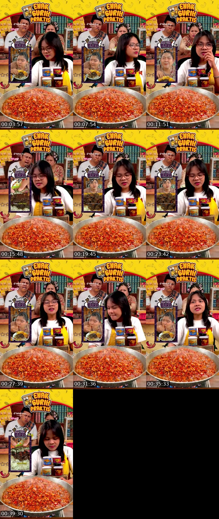 TikTok live: TEMAN MAKAN BARENG KELUARGA🌶😍 by @eatsambel