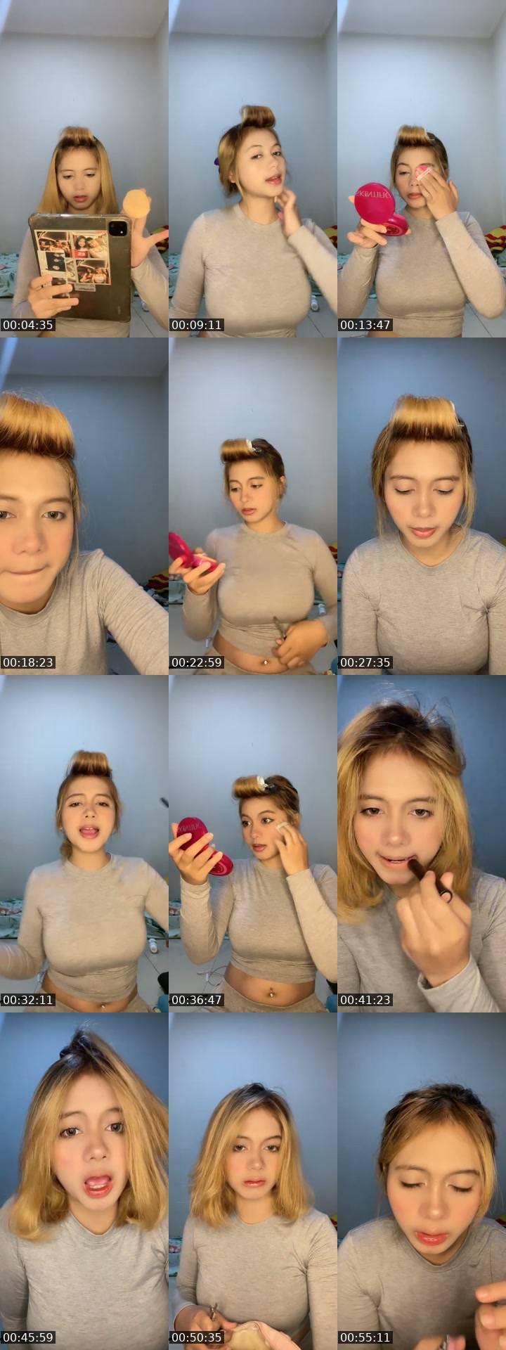 TikTok live: tmnin makeup by @robincw4nnnn