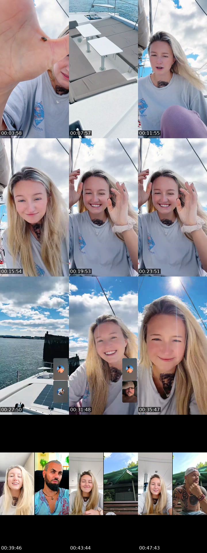 TikTok live: On my boat! by @sarahbellum444