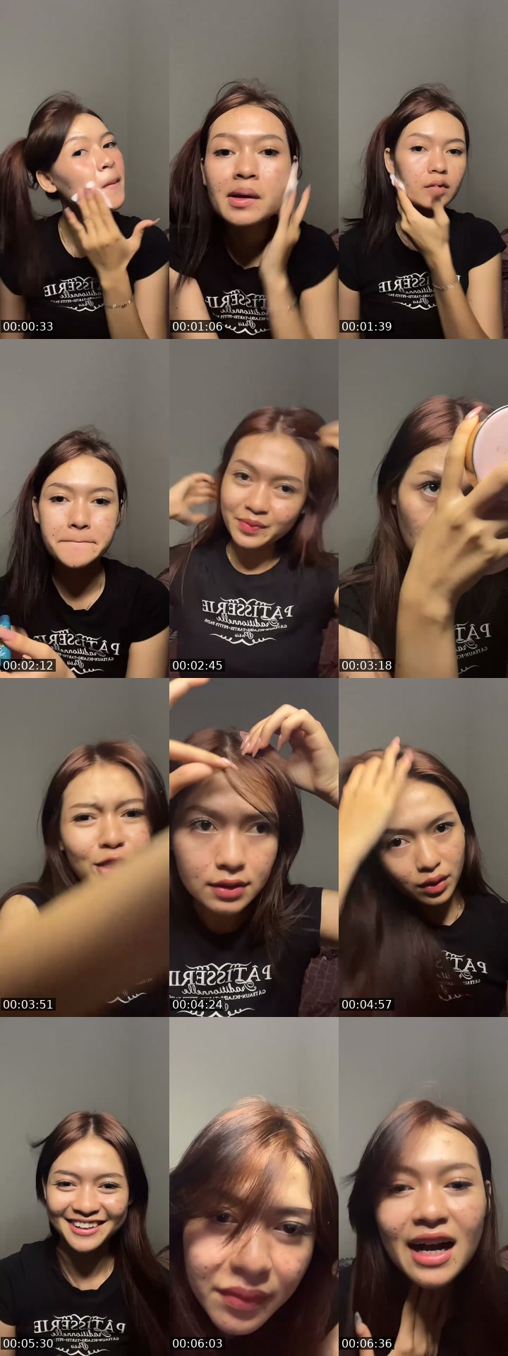 TikTok live: MAKEUP WITH ME by @bluehairrrrr