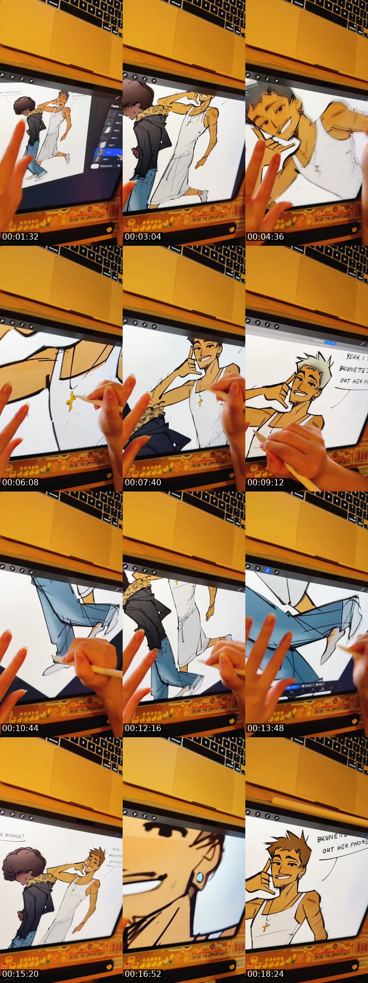 TikTok live: drawing by @jiwooundercover
