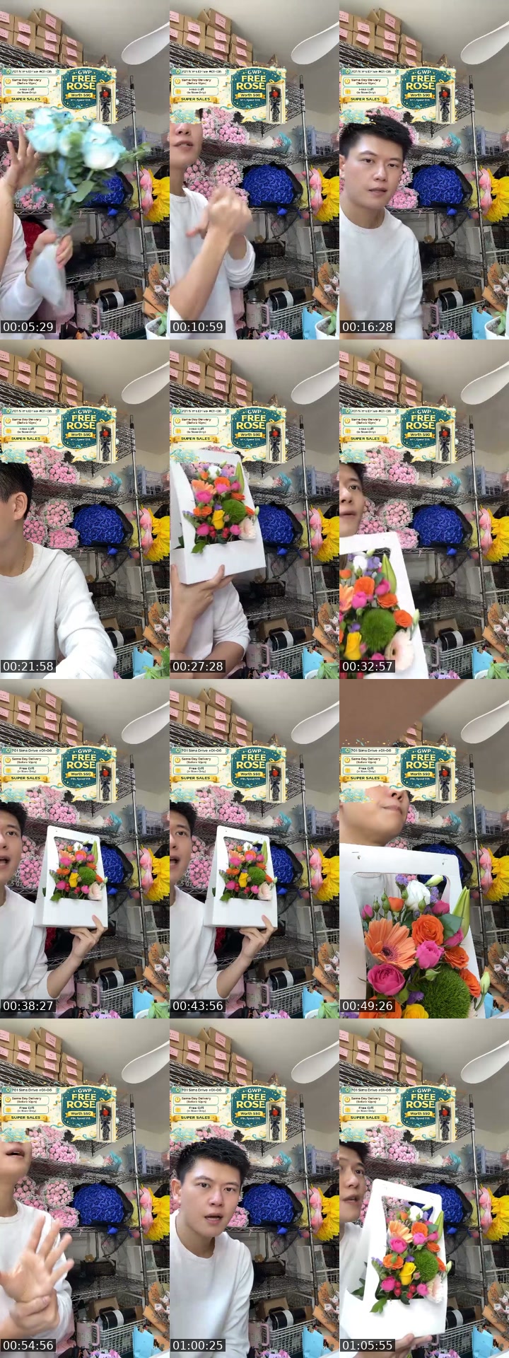 @flowershopsg TikTok live from 2026-07-19