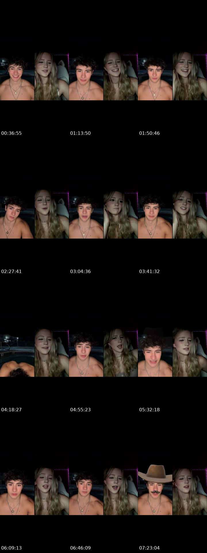 TikTok live: Late night hot tub by @malachistuart
