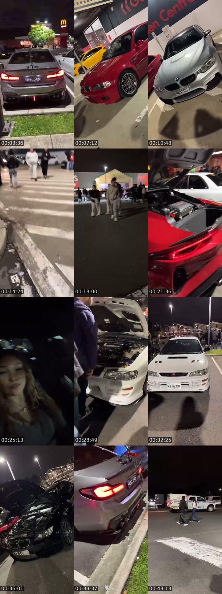 TikTok live: car meet by @frozenmangoez