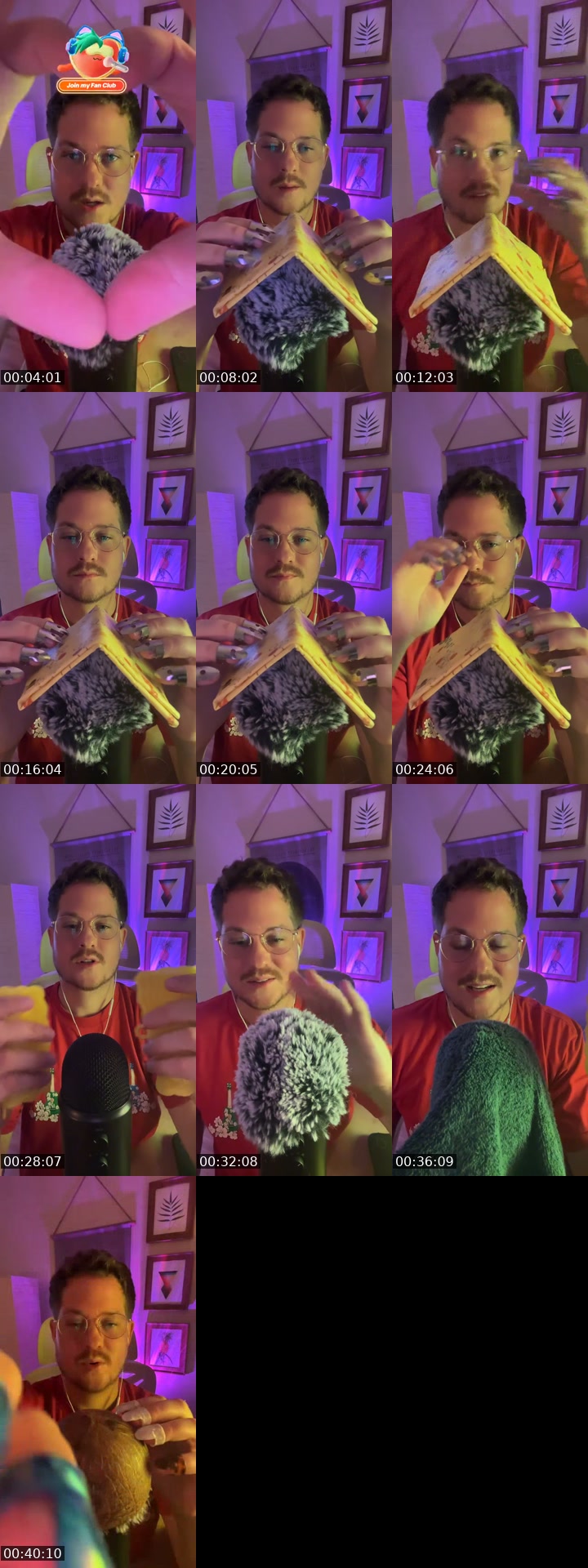 TikTok live: Cozy ASMR by @codymcgibbon