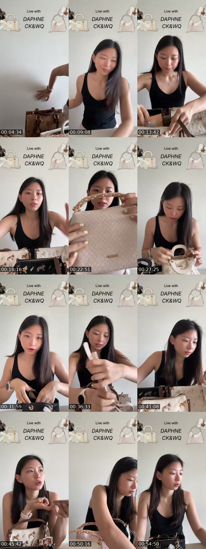 TikTok live: DAPHNE bags by @triangirlbabe