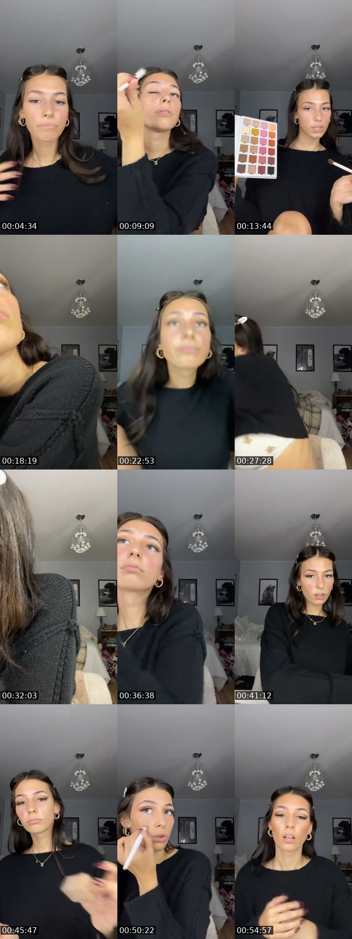 TikTok live: trying out new makeup look !!! by @kiranalexiss