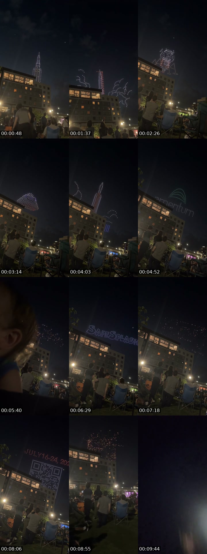 TikTok live: Drone show!!! by @paytonrosie0