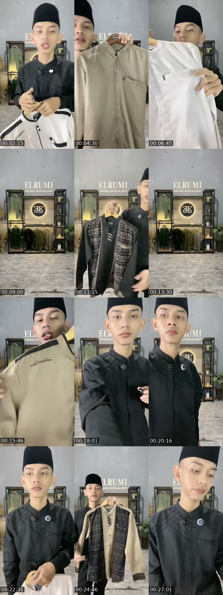 TikTok live: Promo baju koko pria by @elrumi_apparel_official