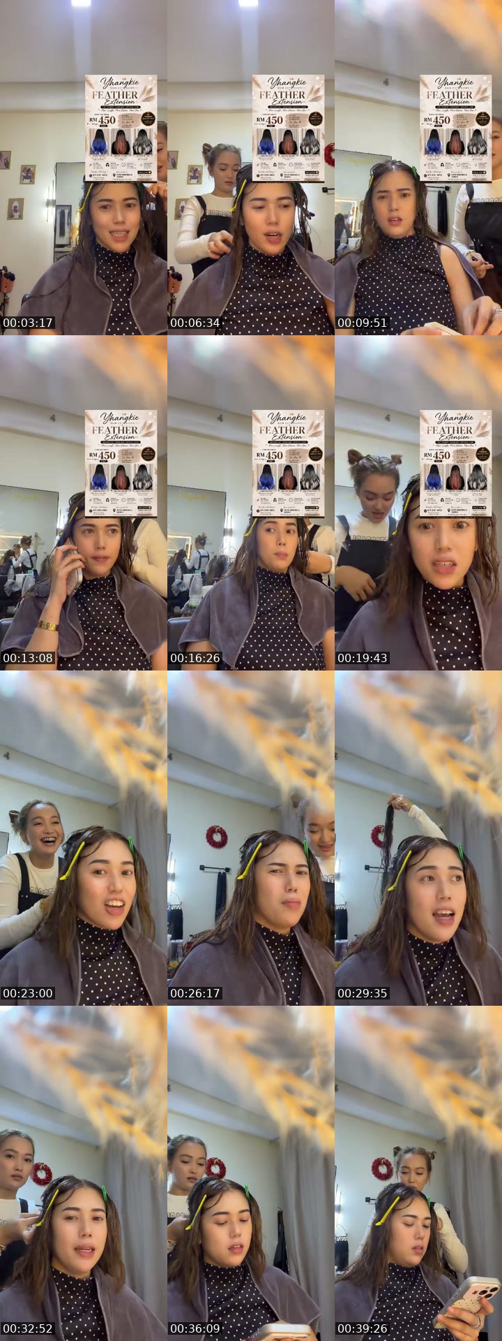 TikTok live: Hair extension Kota Kinabalu by @yhangkiehairstudio