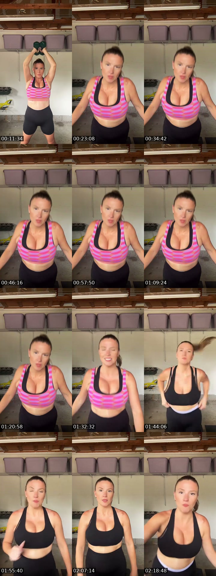 TikTok live: Workout with me by @jenniferfountainhead
