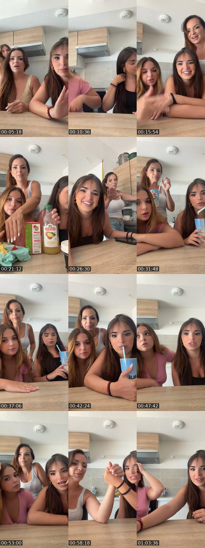 France TikTok live: Mère fille défi by @lolita4evver
