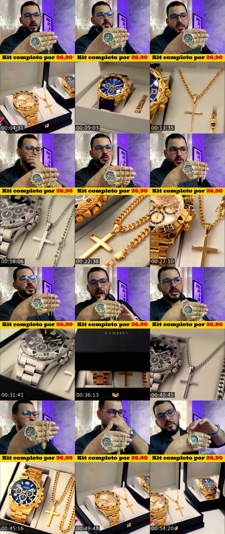 Brazil TikTok live: Kit Relógio masculino 26,90 by @mendesmoitinho