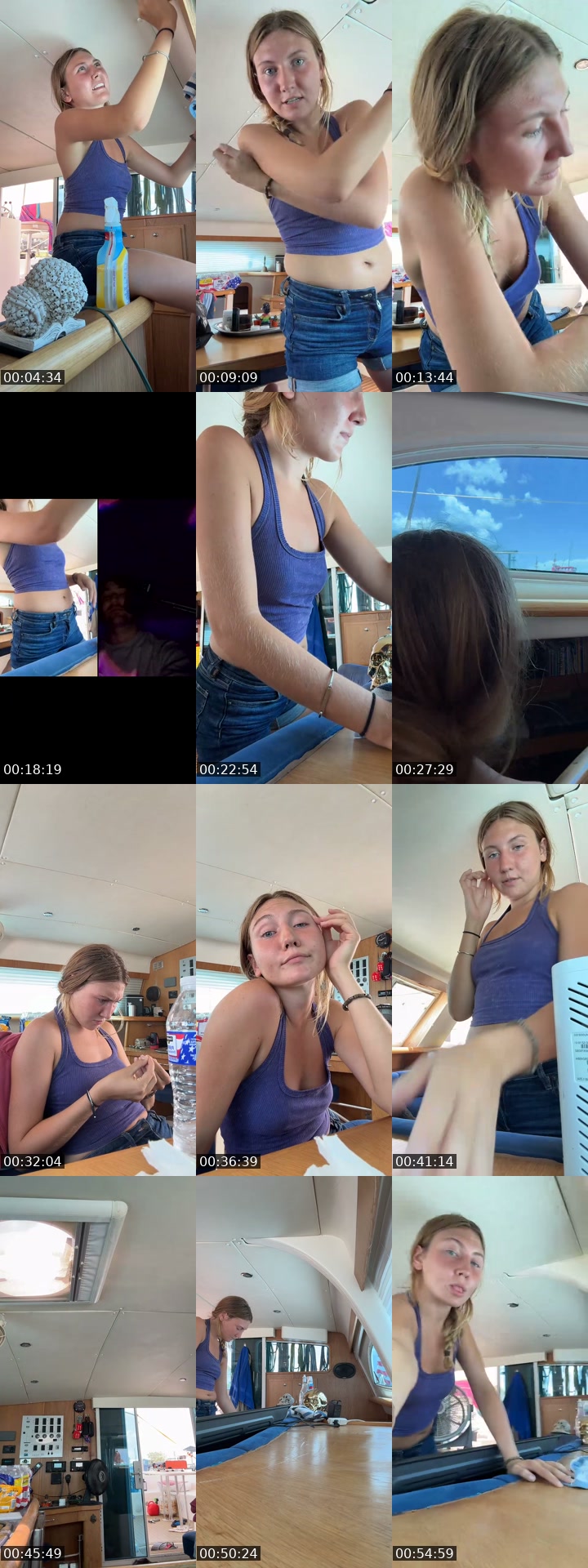 TikTok live: Clean boat w me🙈 by @madelinefed0r