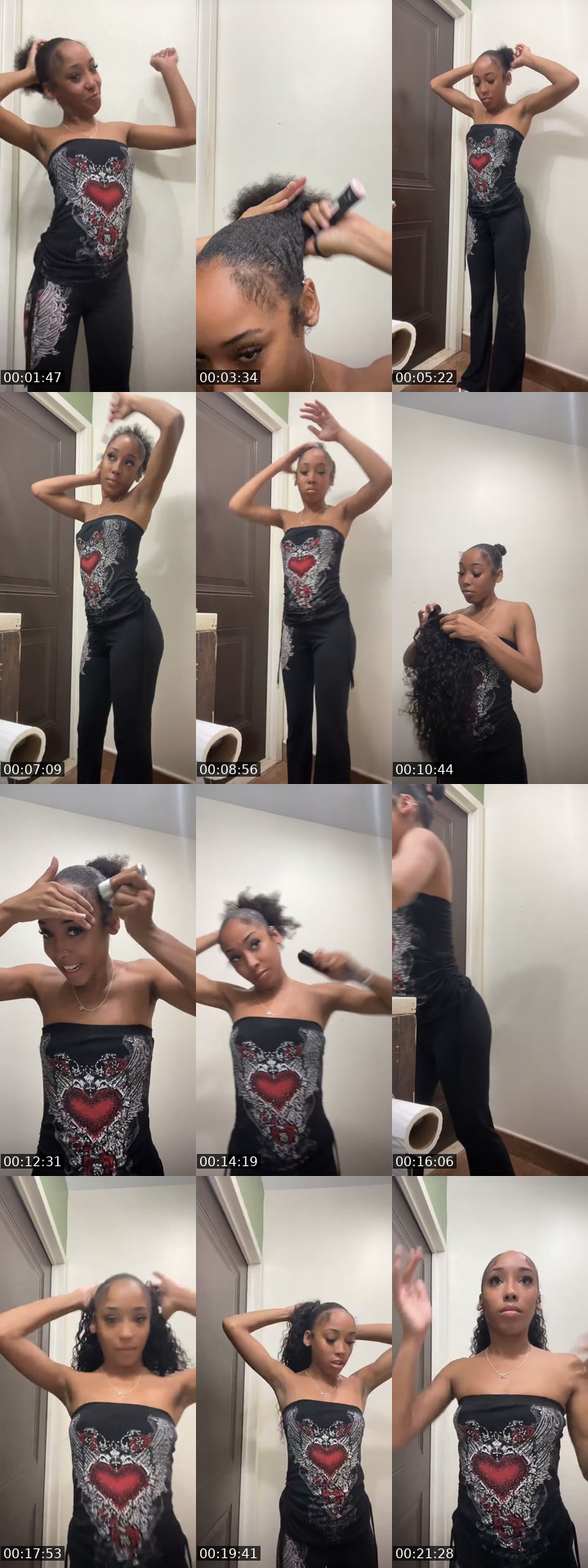 TikTok live: Grwm for work by @zakaijanae1