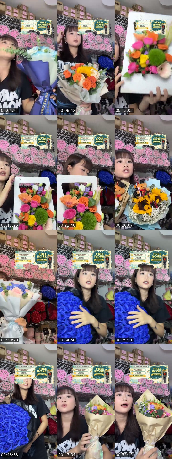 TikTok live: Tuesday deals!! by @flowershopsg